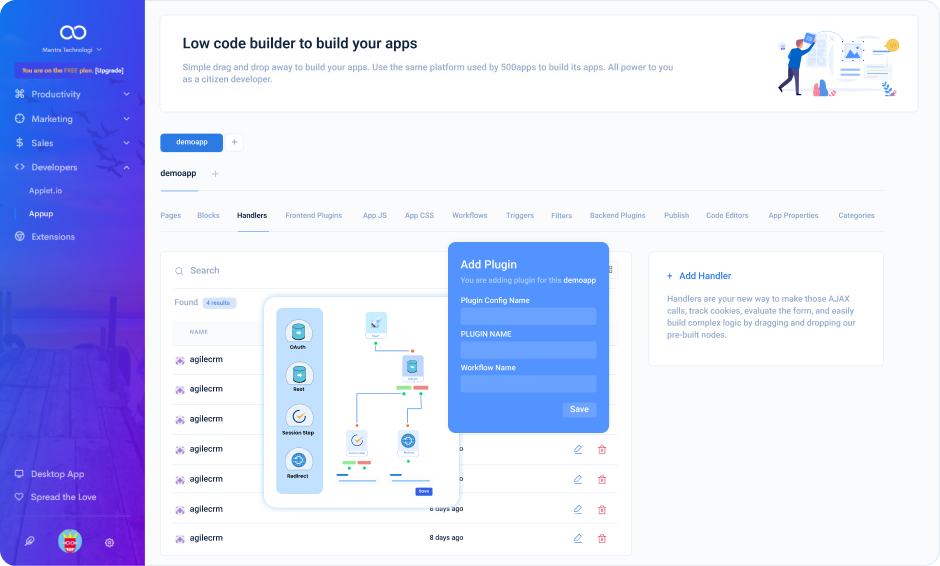 Drag and Drop App Builder | AppUp by 500apps
